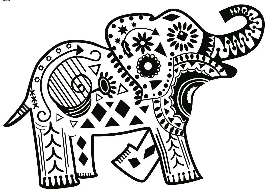 Desenhos de Elephant Para Colorir 70