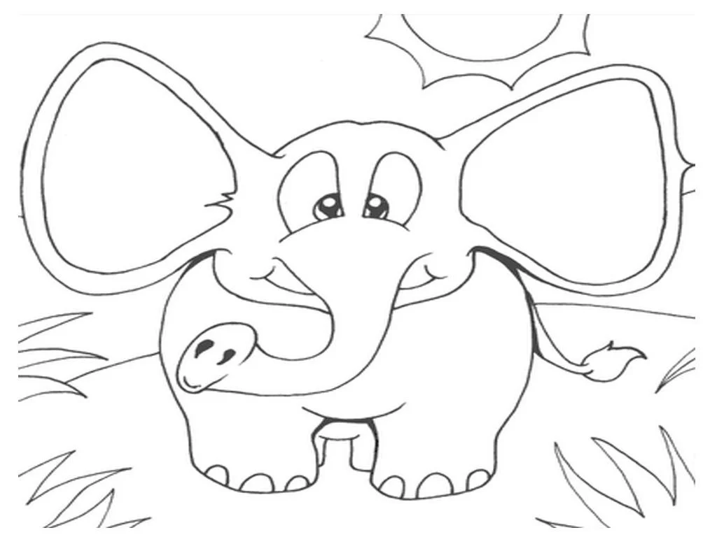 Desenhos de Elephant Para Colorir 75