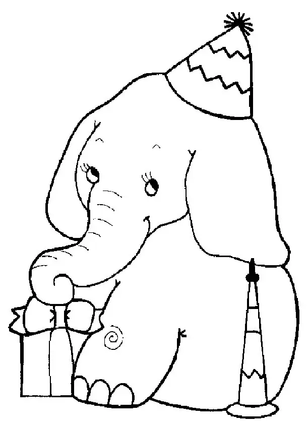 Elephant Coloring Pages 76