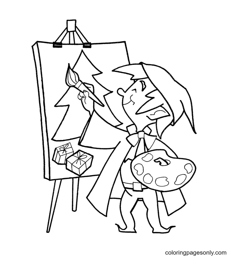 Desenhos de Duende Para Colorir 49