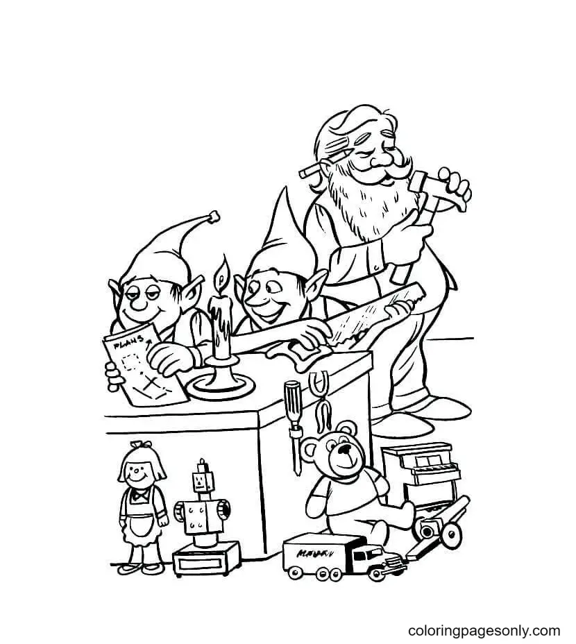 Desenhos de Duende Para Colorir 50
