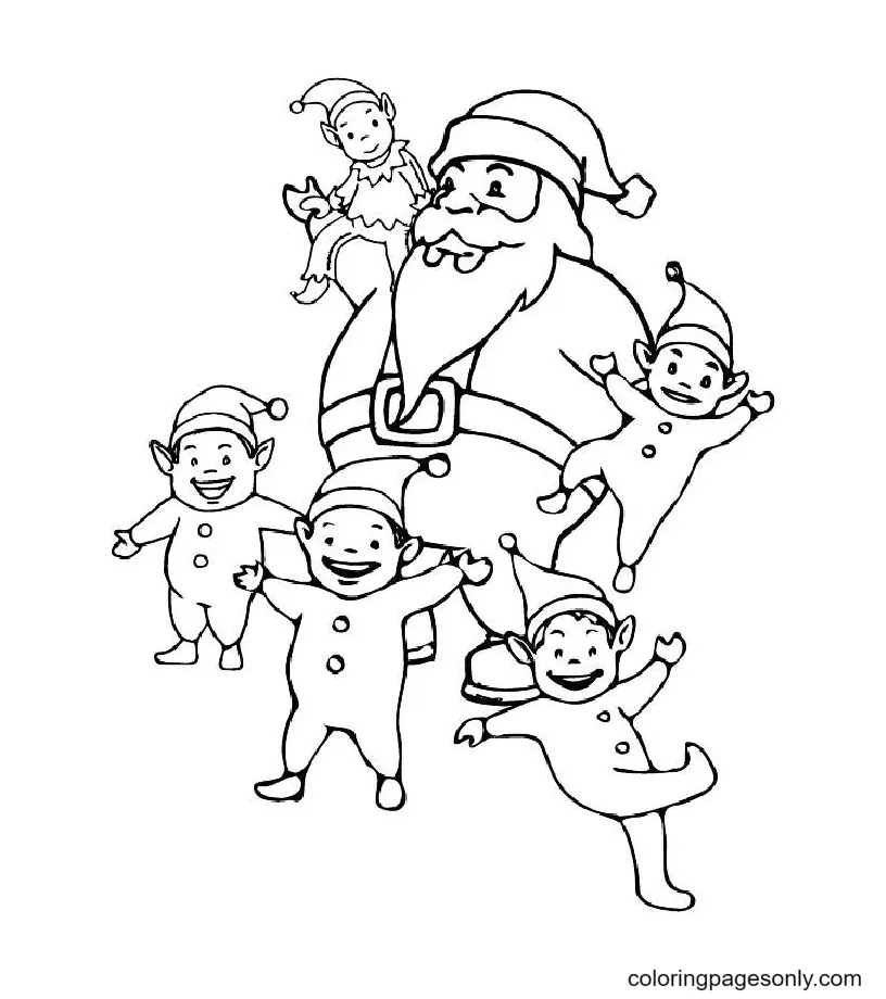 Elf Coloring Pages 62