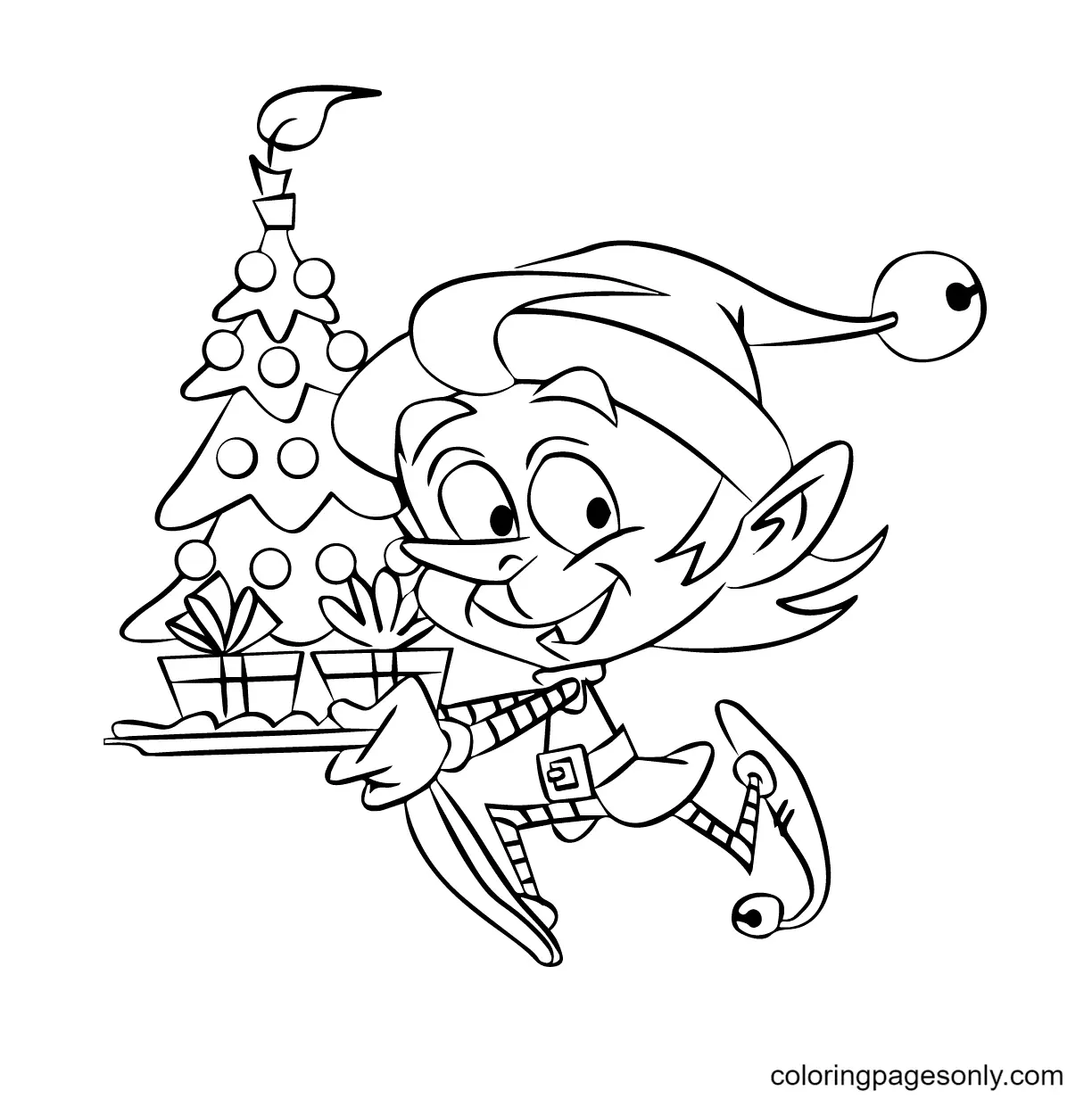 Elf Coloring Pages