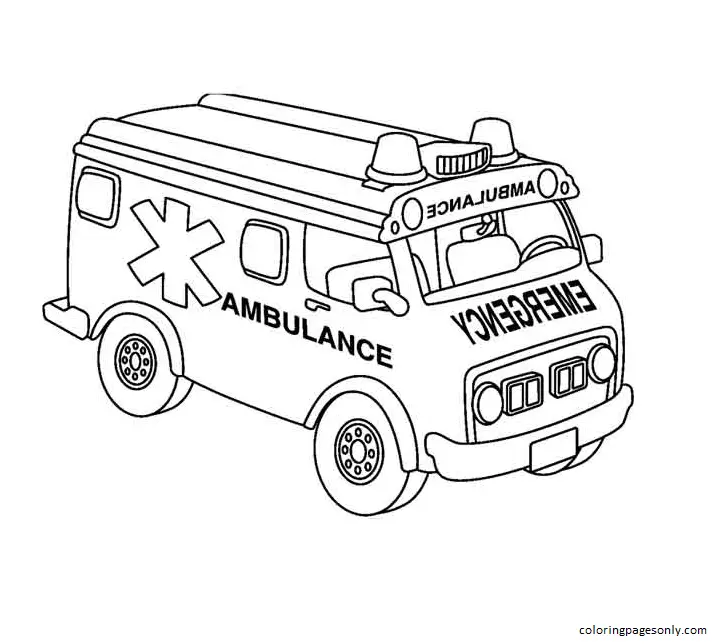 Emergency Coloring Pages 17