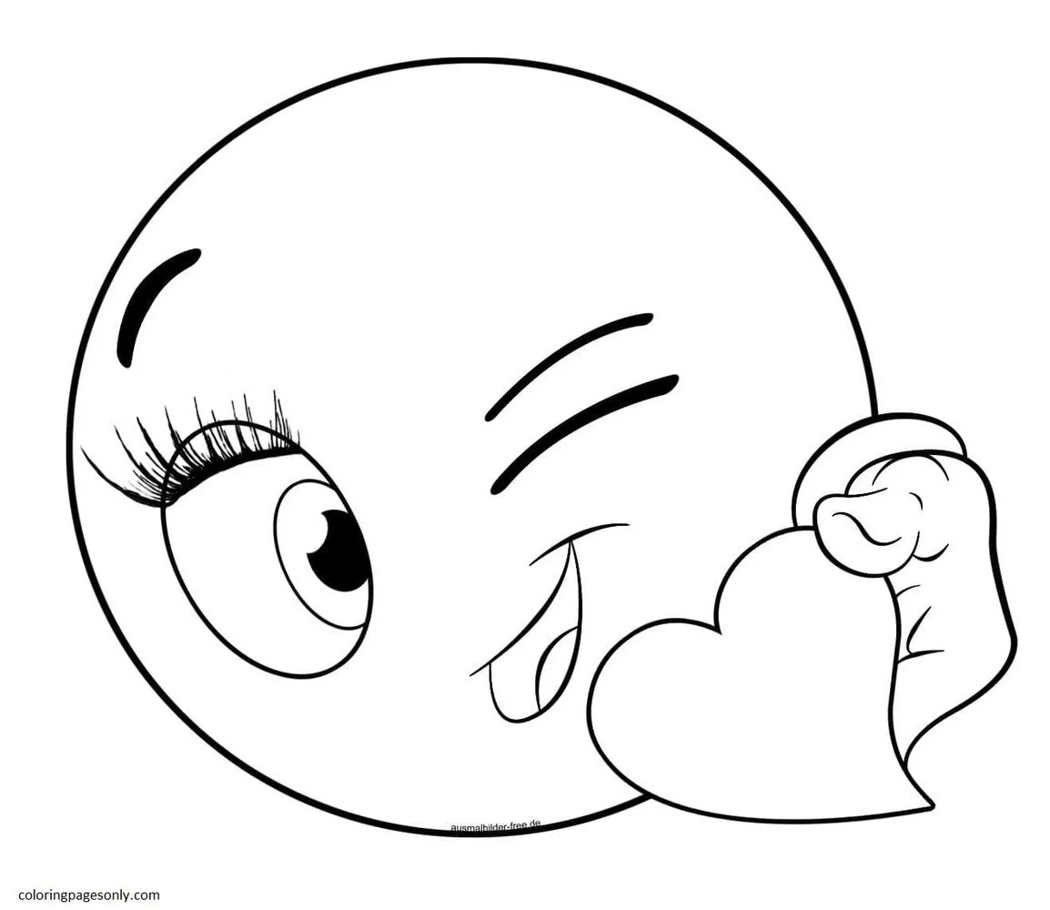 Emoji Coloring Pages 31