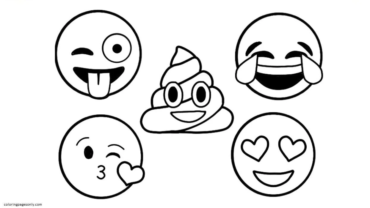 Emoji Coloring Pages 36