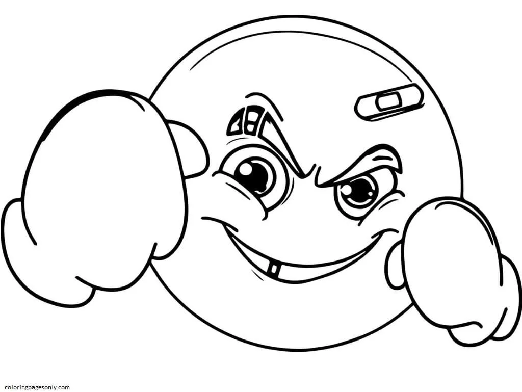 Emoji Coloring Pages 41