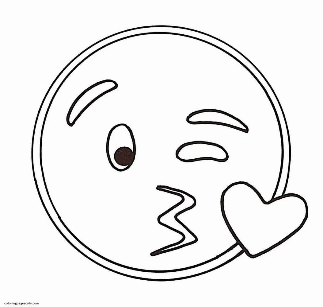 Desenhos de Emoji Para Colorir 50