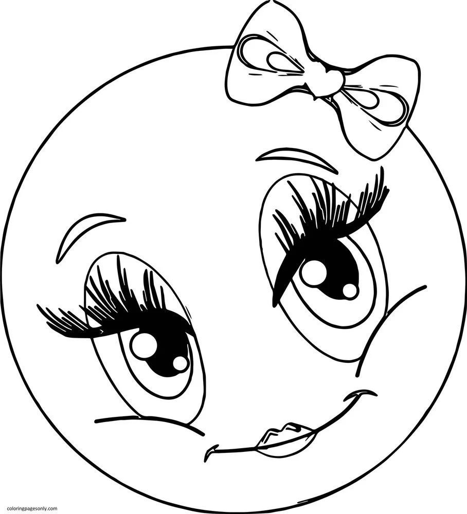 Desenhos de Emoji Para Colorir 55