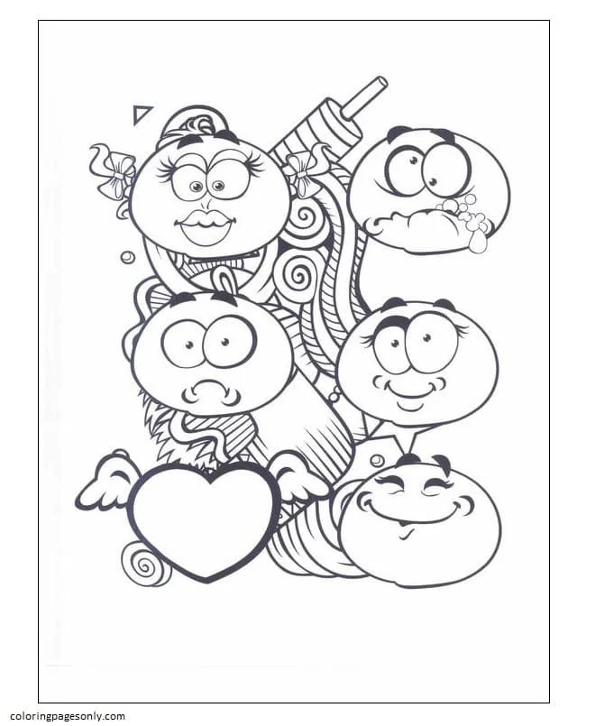 Emoji Coloring Pages 56