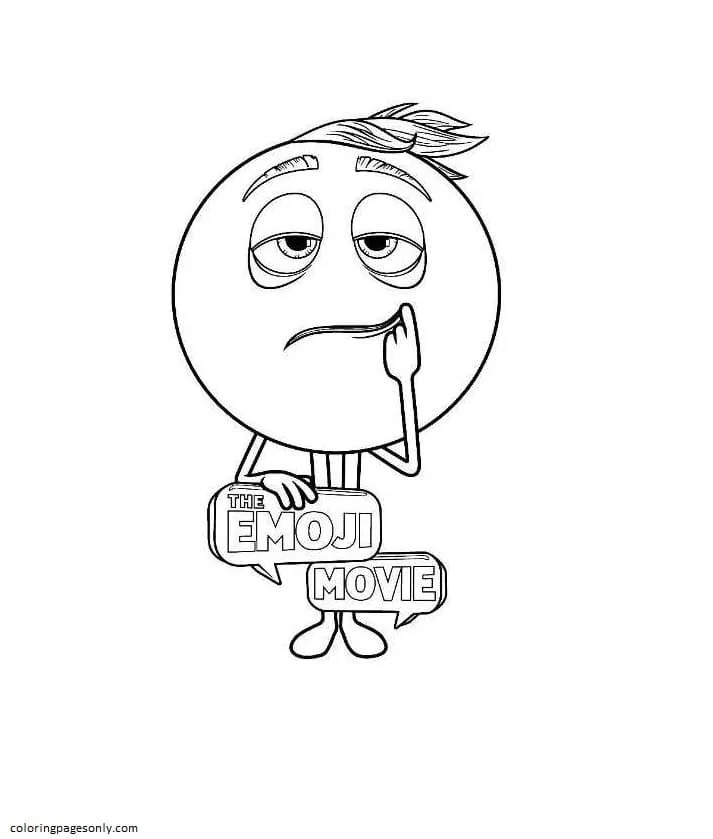 Desenhos de Emoji Para Colorir 89