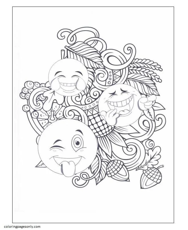 Emoji Coloring Pages 94