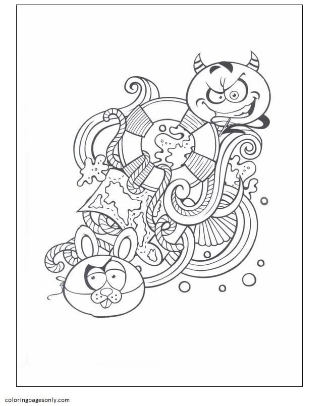 Desenhos de Emoji Para Colorir 96