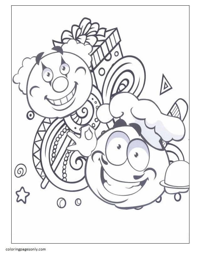 Desenhos de Emoji Para Colorir 97