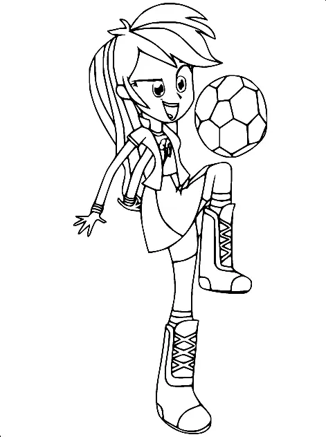 Equestria Girls Coloring Pages 53