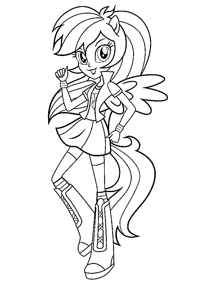 Desenhos de Equestria Girls Para Colorir 55