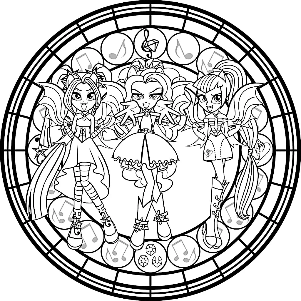 Equestria Girls Coloring Pages 56