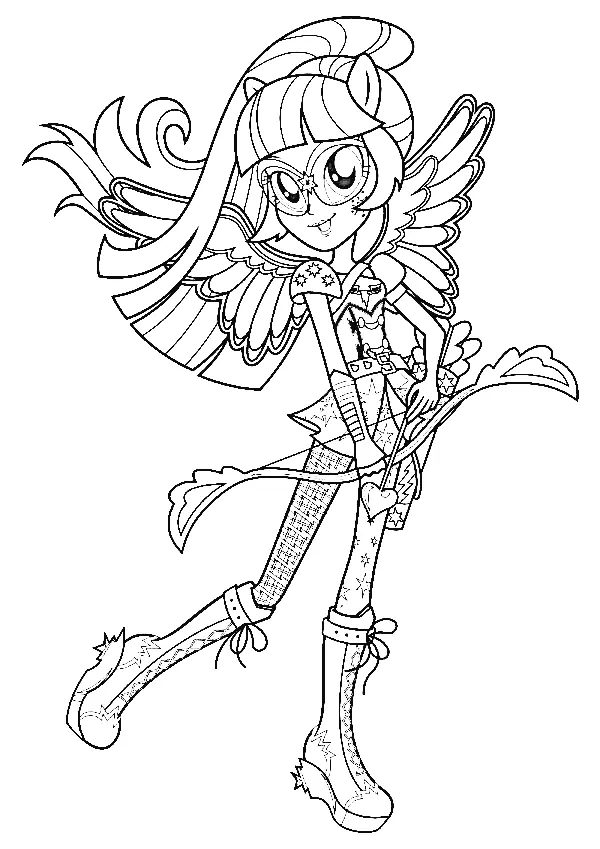 Equestria Girls Coloring Pages 57