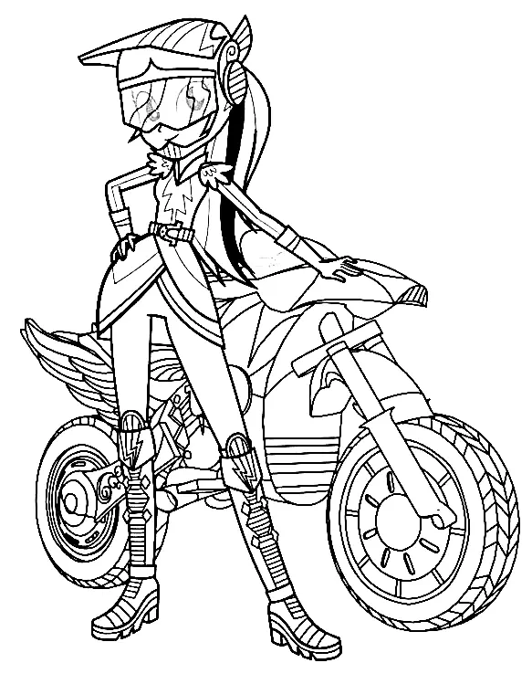 Equestria Girls Coloring Pages 58