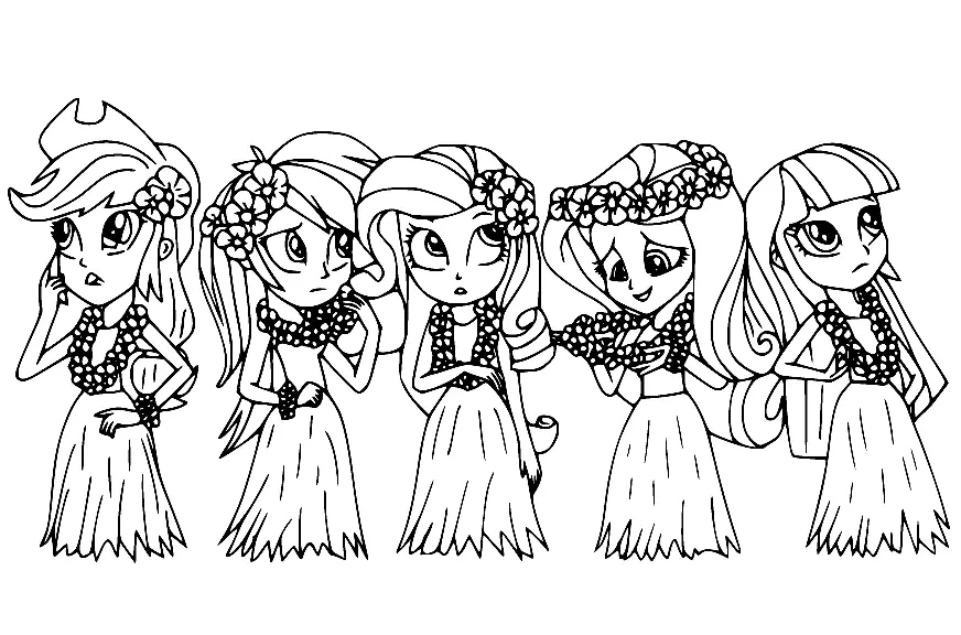 Equestria Girls Para Colorear 62