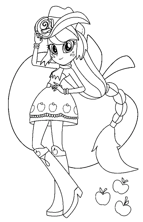 Desenhos de Equestria Girls Para Colorir 65