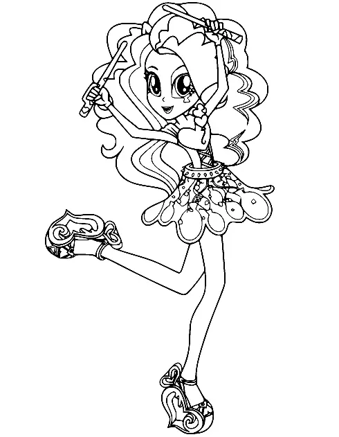 Equestria Girls Coloring Pages 70