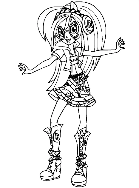 Equestria Girls Coloring Pages 73