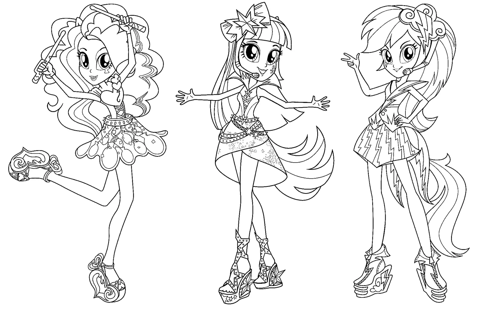 Equestria Girls Coloring Pages 74