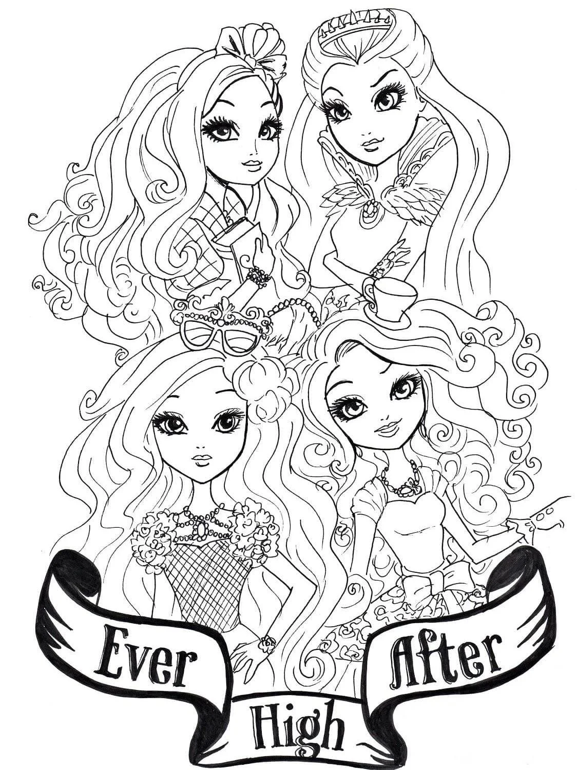 Ever After High para colorir 5