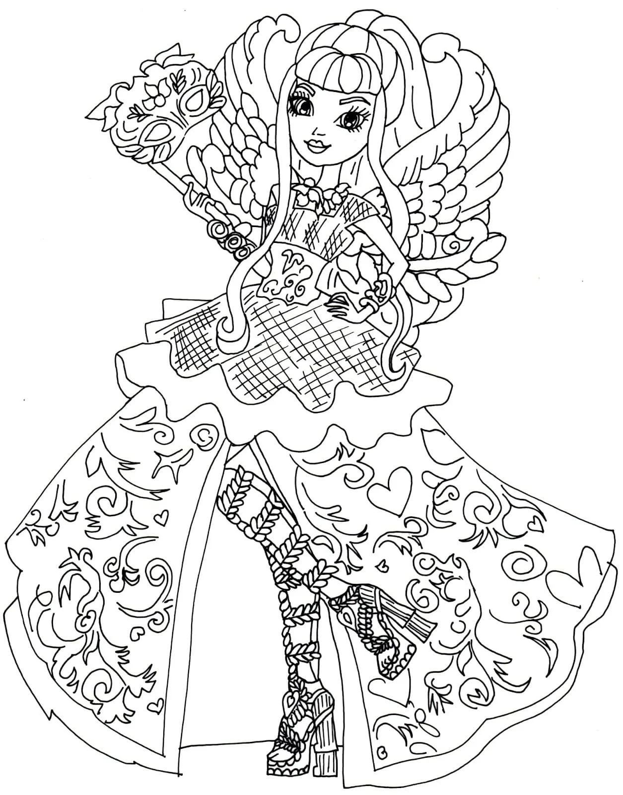 Ever After High Coloring Pages 72