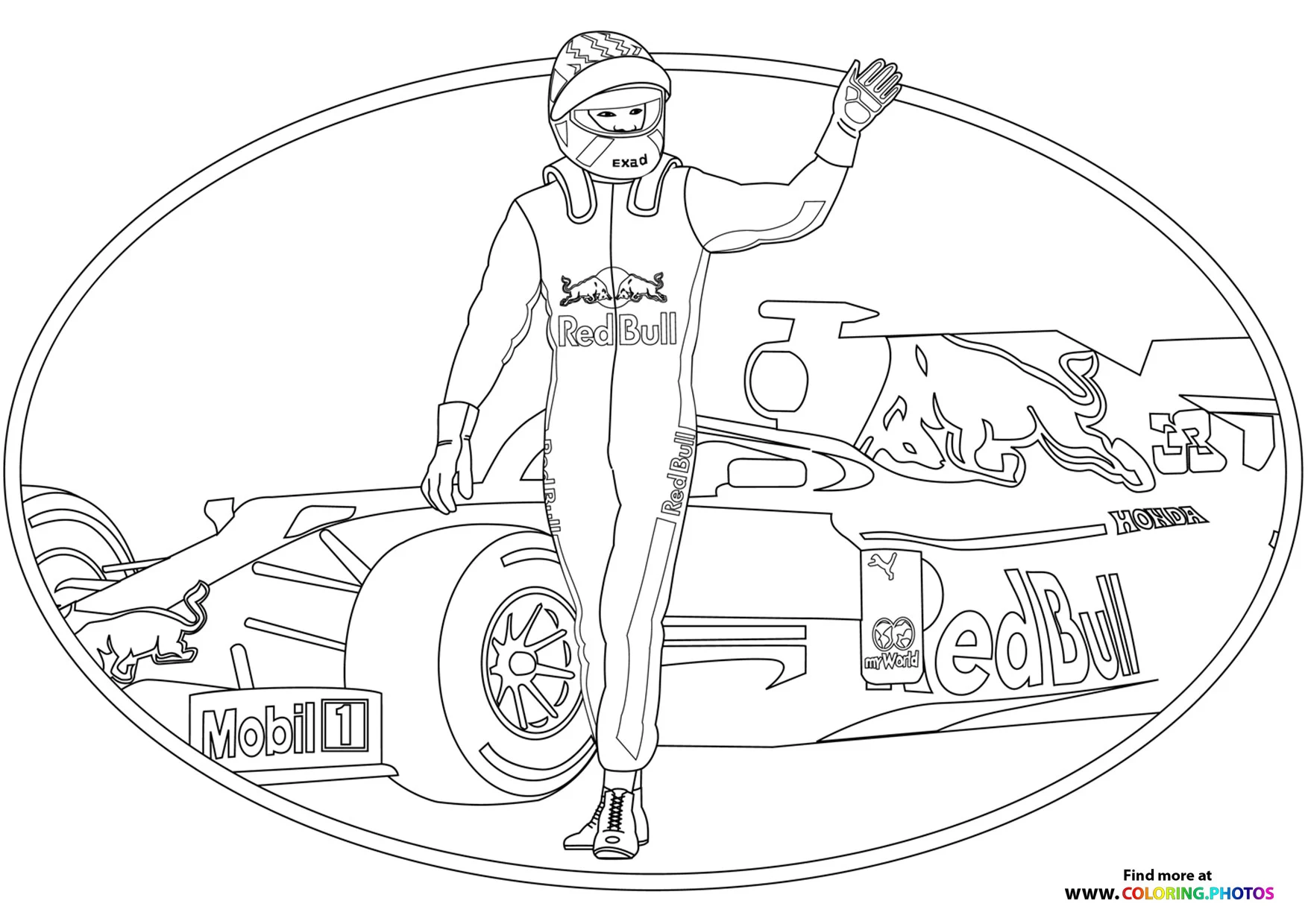 Carros de Formula 1 Para Colorir 17