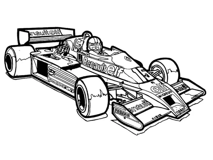 Carros de Formula 1 Para Colorir 5