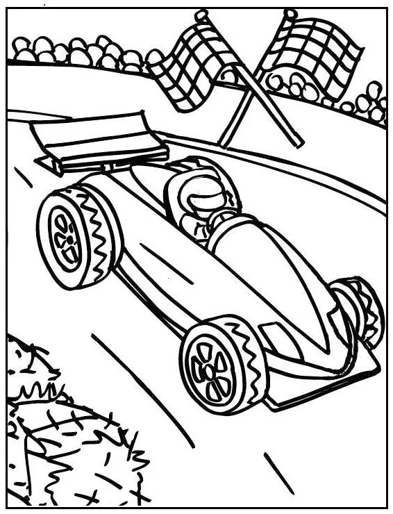 Carros de Formula 1 Para Colorir 9