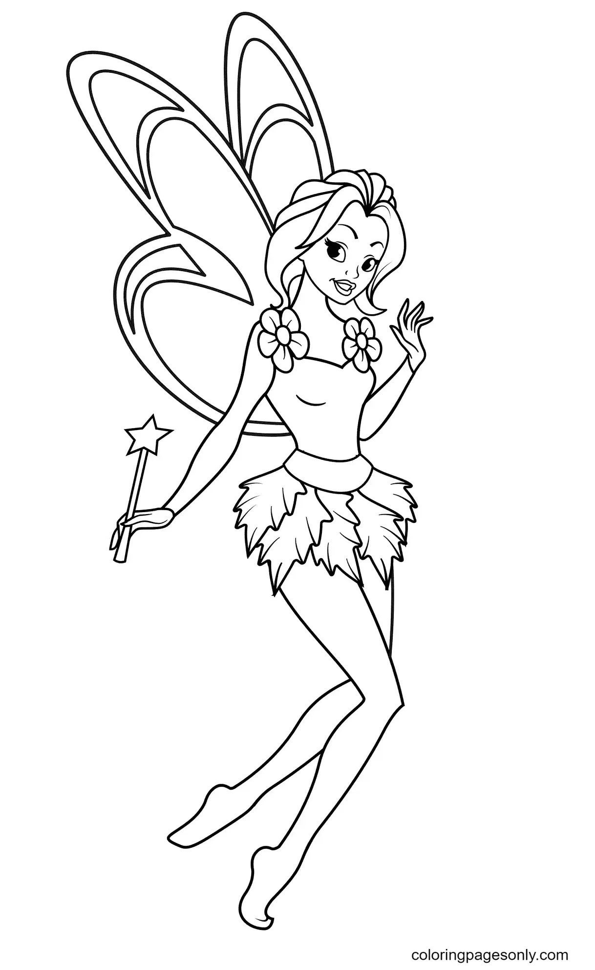 Desenhos de Fadas Para Colorir 74
