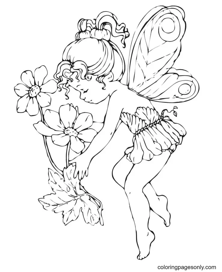 Fairy Coloring Pages 79