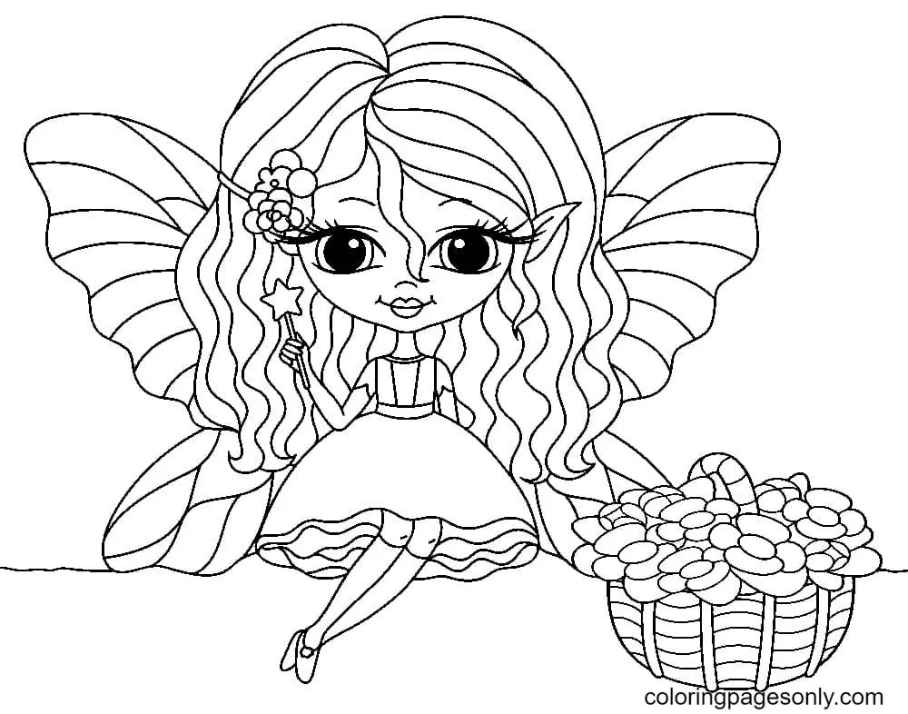 Fairy Coloring Pages 82