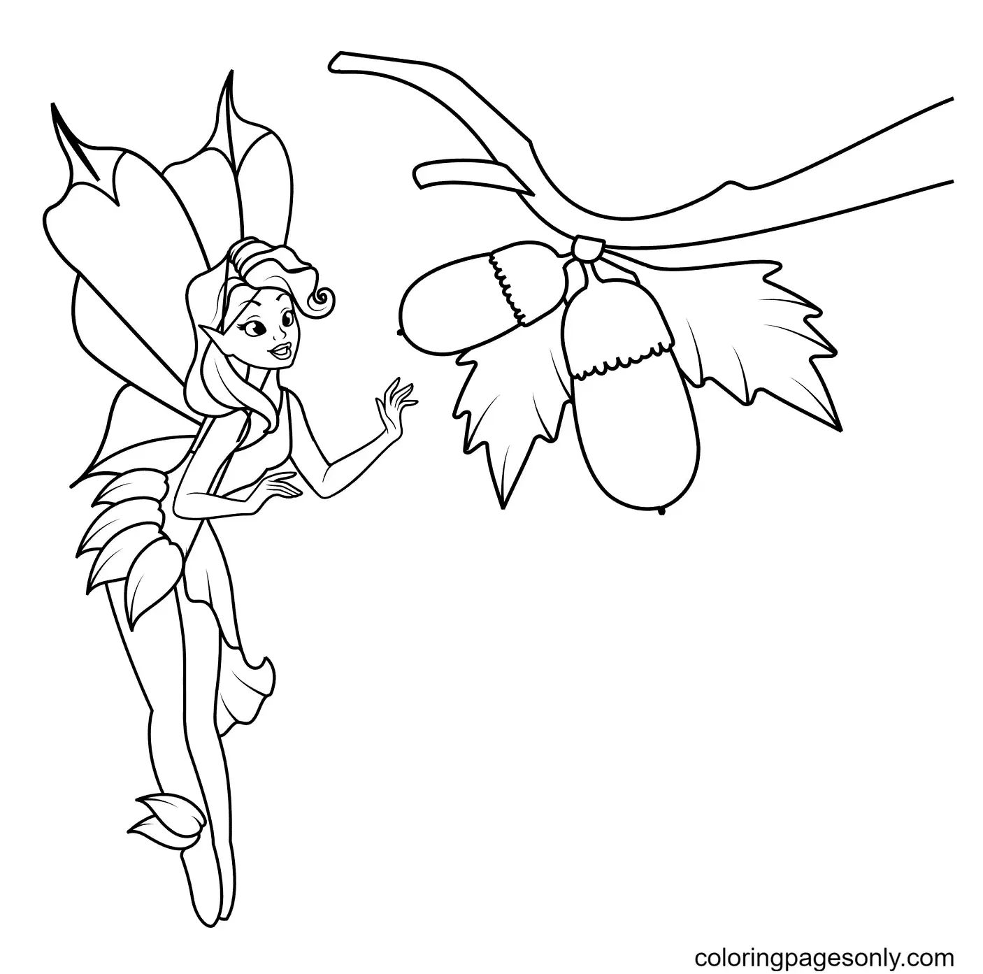 Fairy Coloring Pages 89