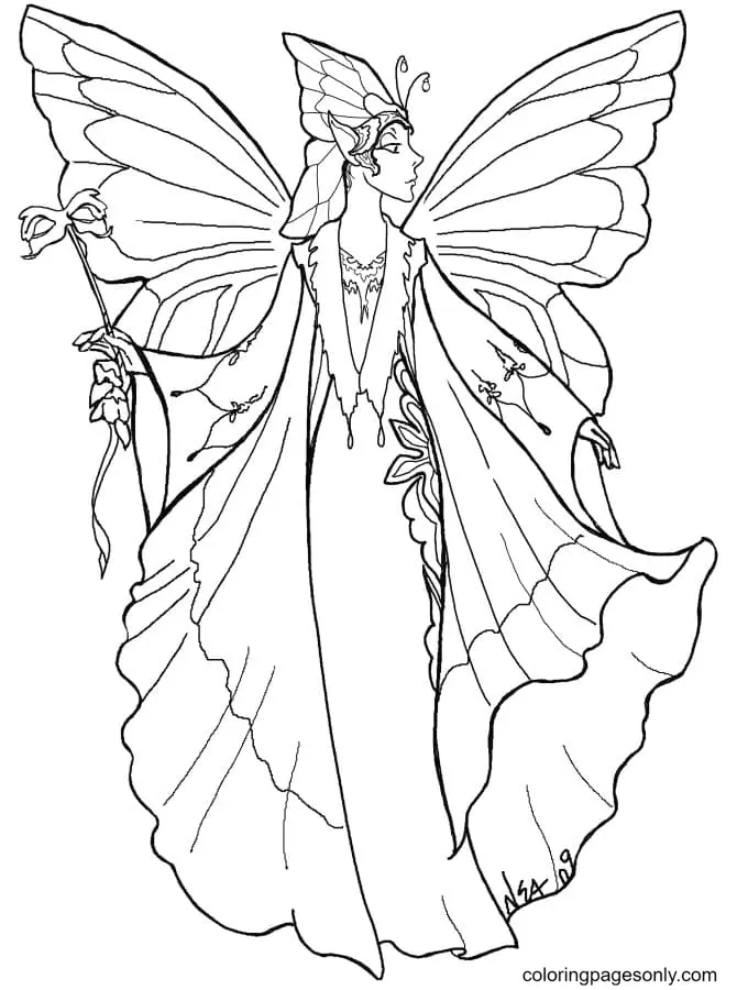 Fairy Coloring Pages