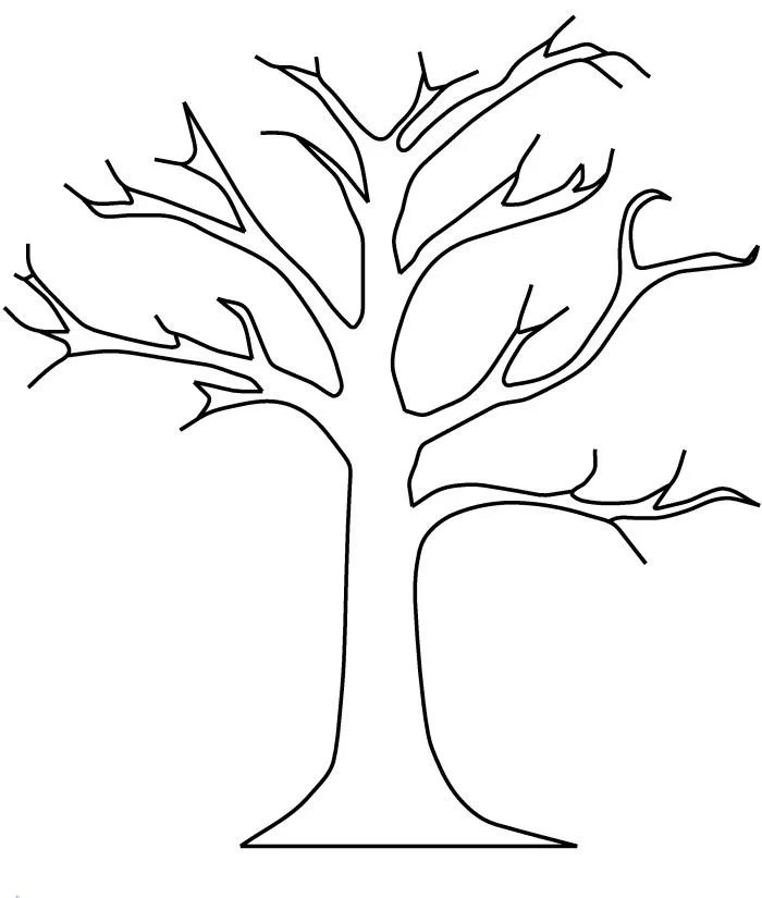 Fall Trees Coloring Pages 1