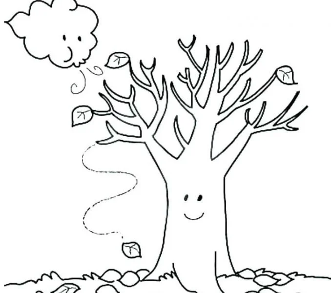 Fall Trees Coloring Pages 11