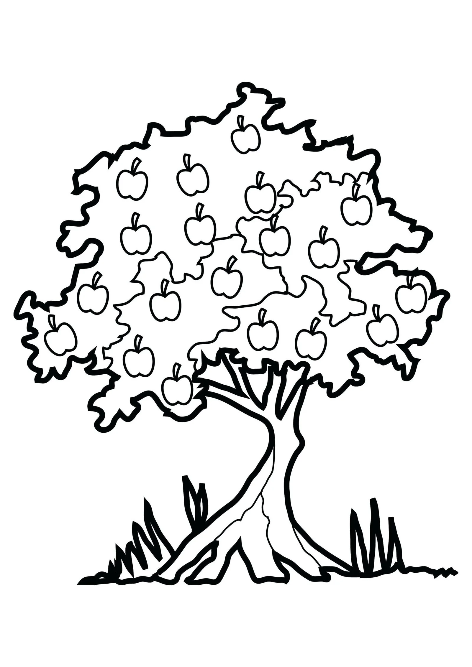 Fall Trees Coloring Pages 3