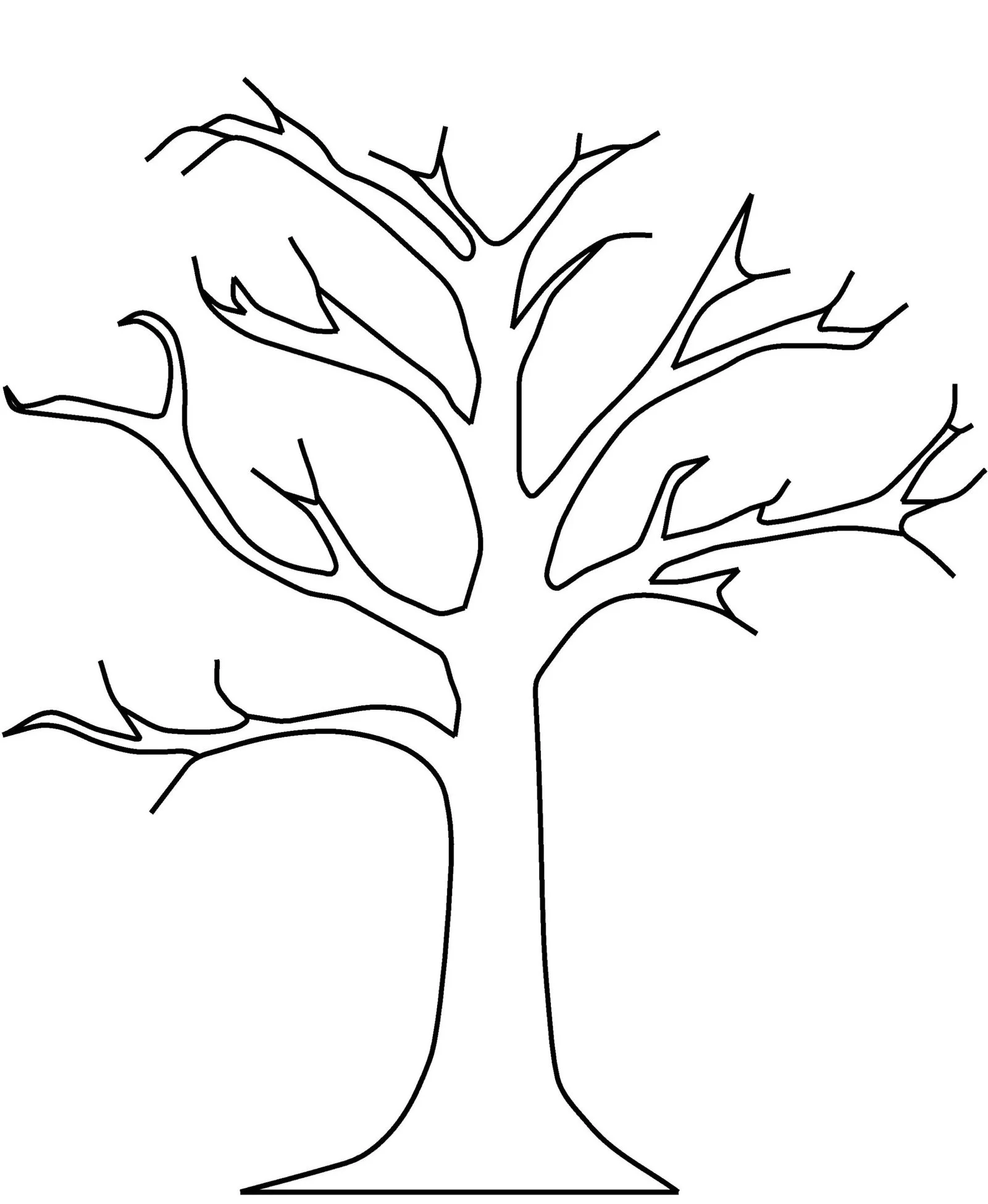 Fall Trees Coloring Pages 4