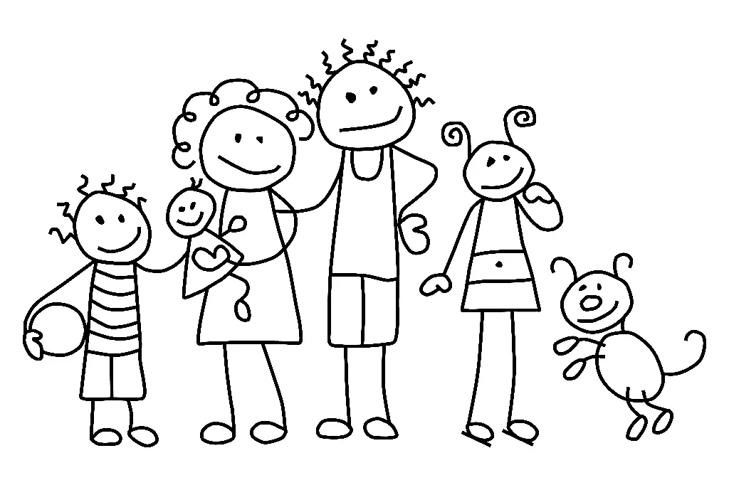 Family Coloring Pages 12