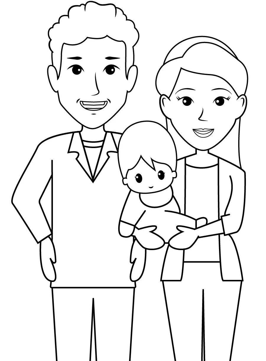 Family Coloring Pages 16