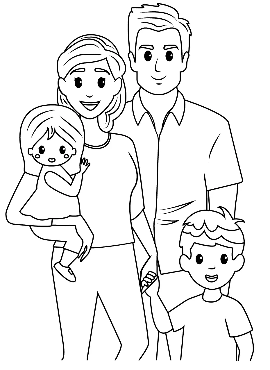 Family Coloring Pages 19