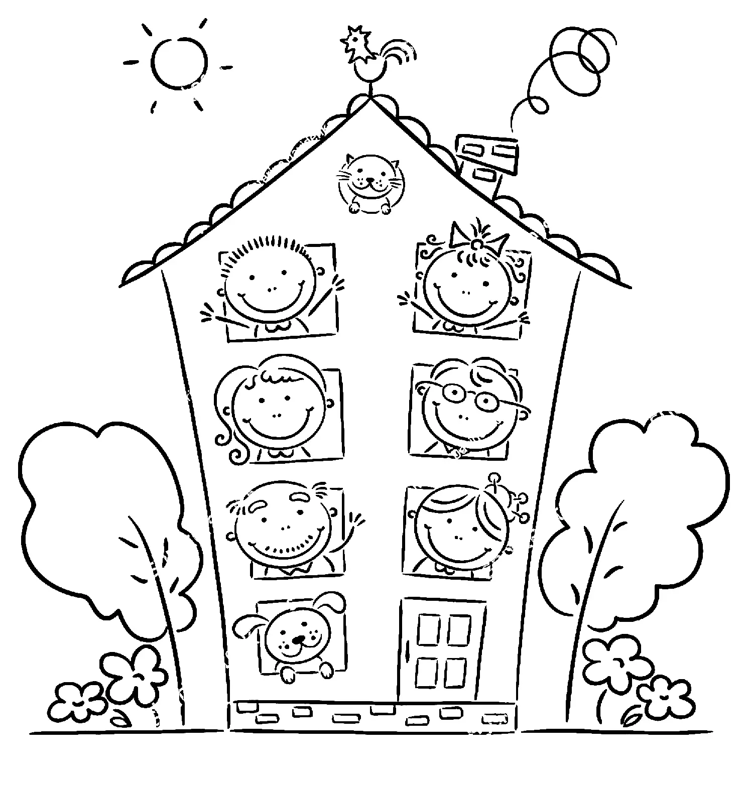 Family Coloring Pages 27