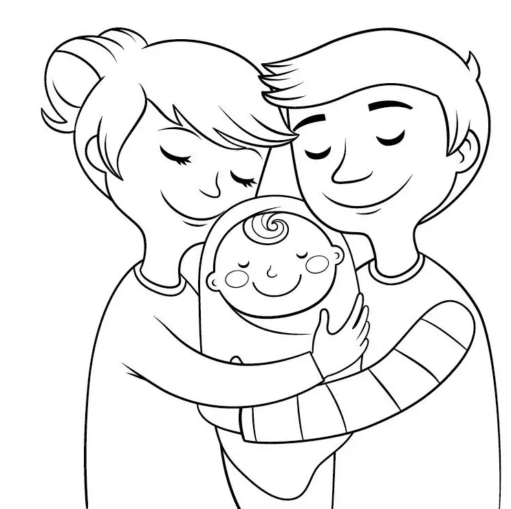 Family Coloring Pages 32