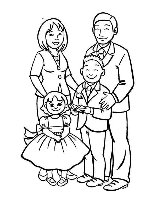 Family Coloring Pages 34