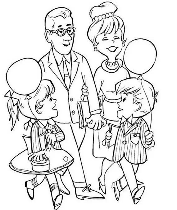 Family Coloring Pages 36