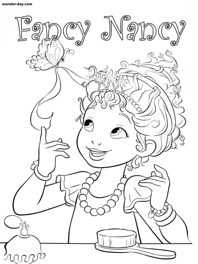 Desenhos de Fancy Nancy Para Colorir e Imprimir - Pintar Grátis Online